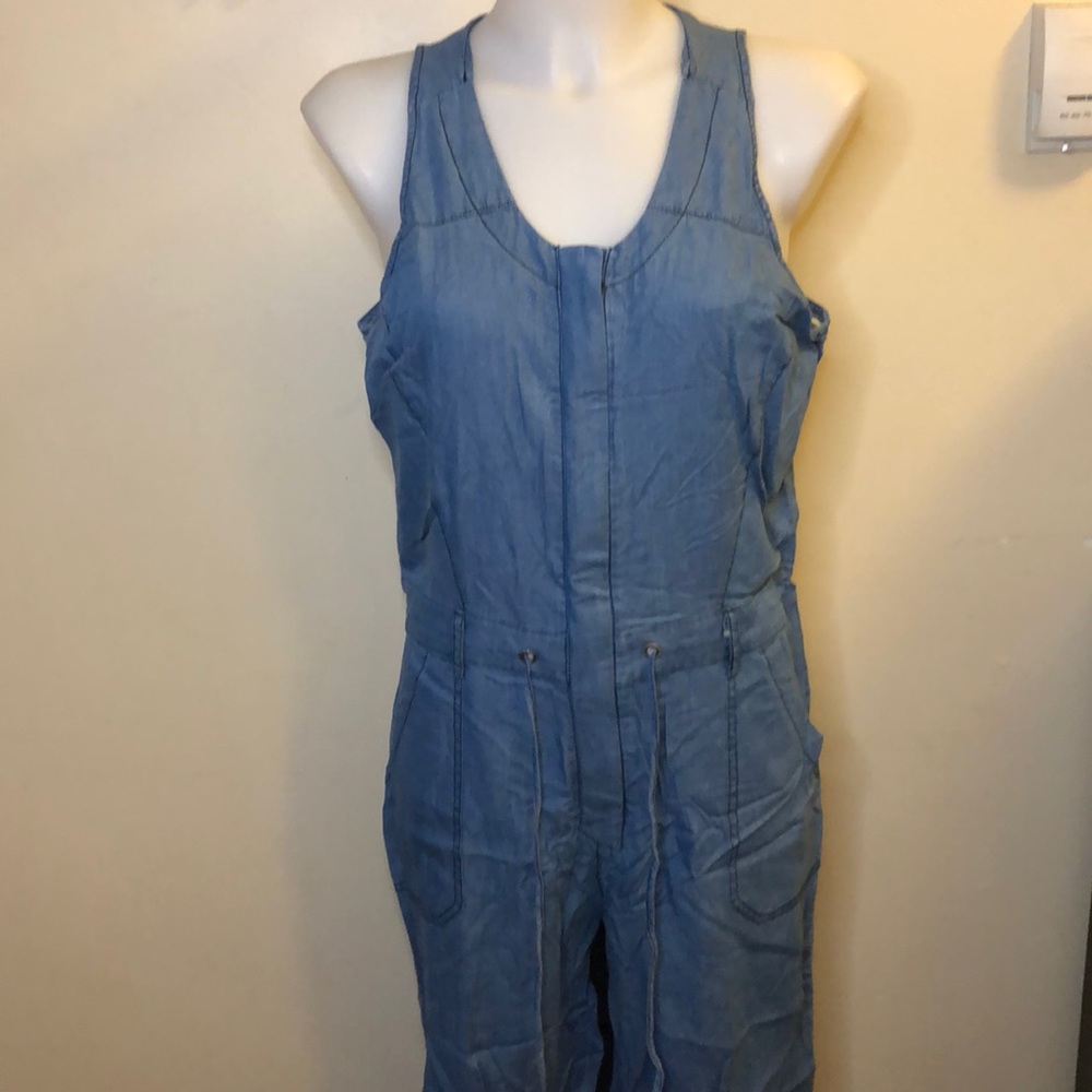 Denim Jumpsuit with open back(see photo)